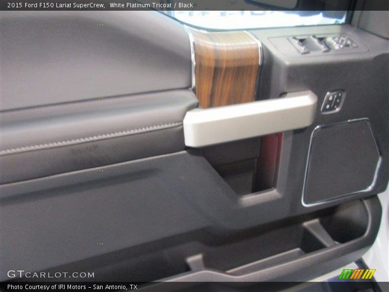 White Platinum Tricoat / Black 2015 Ford F150 Lariat SuperCrew