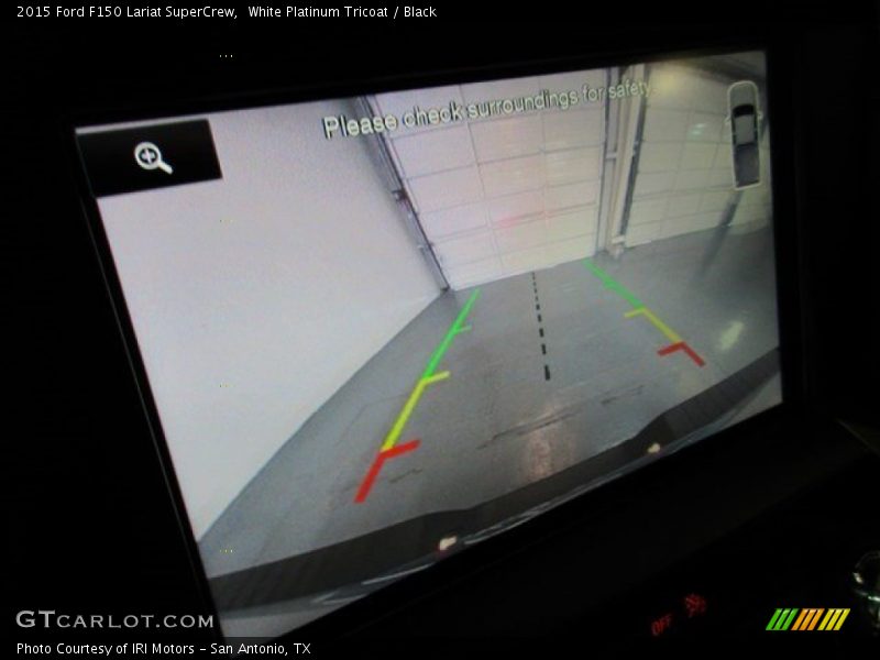 White Platinum Tricoat / Black 2015 Ford F150 Lariat SuperCrew