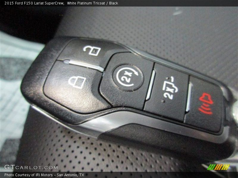 White Platinum Tricoat / Black 2015 Ford F150 Lariat SuperCrew