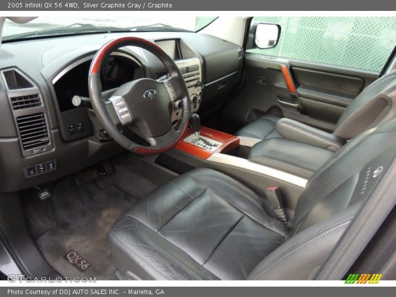 Silver Graphite Gray / Graphite 2005 Infiniti QX 56 4WD