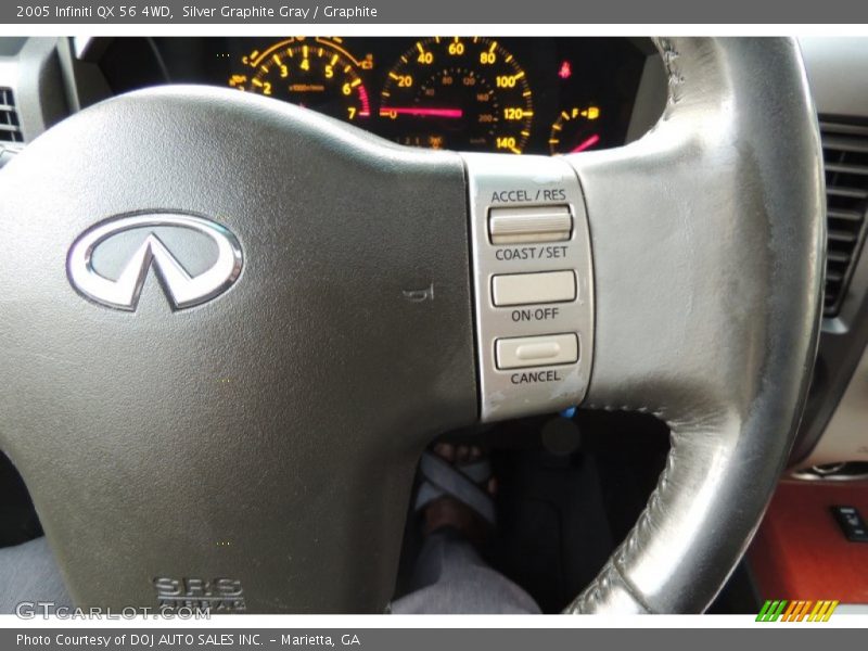 Silver Graphite Gray / Graphite 2005 Infiniti QX 56 4WD