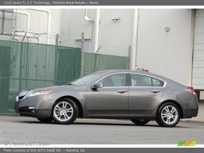 Polished Metal Metallic / Ebony 2010 Acura TL 3.5 Technology