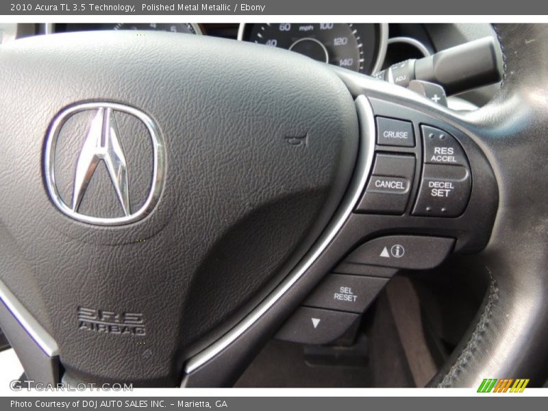 Polished Metal Metallic / Ebony 2010 Acura TL 3.5 Technology