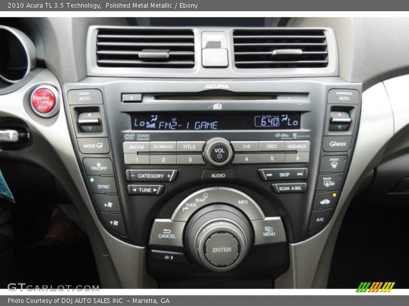 Polished Metal Metallic / Ebony 2010 Acura TL 3.5 Technology