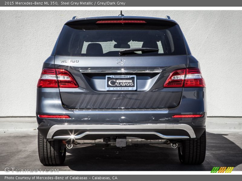 Steel Grey Metallic / Grey/Dark Grey 2015 Mercedes-Benz ML 350