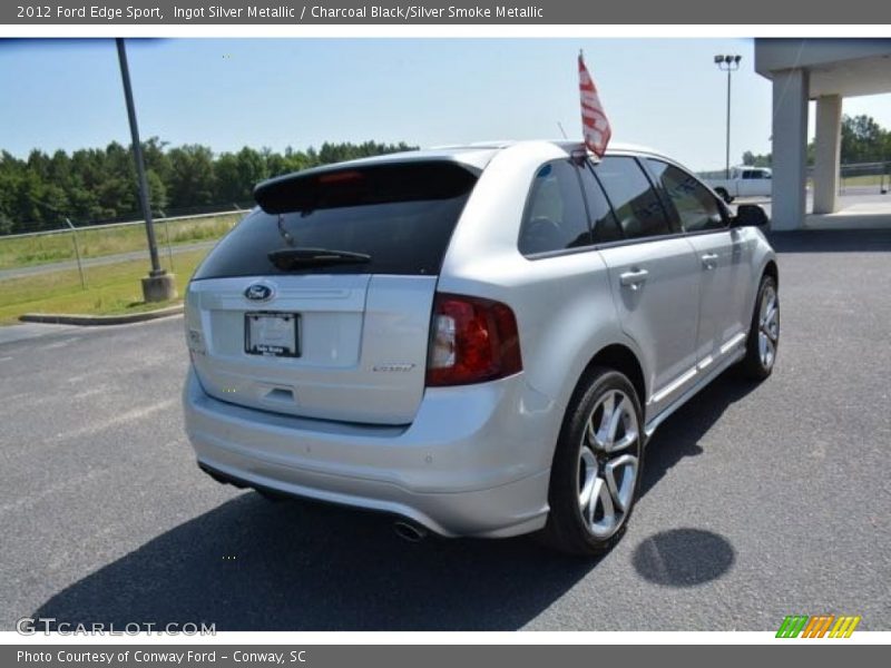 Ingot Silver Metallic / Charcoal Black/Silver Smoke Metallic 2012 Ford Edge Sport