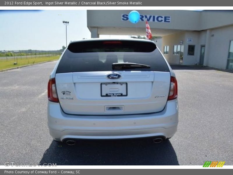 Ingot Silver Metallic / Charcoal Black/Silver Smoke Metallic 2012 Ford Edge Sport