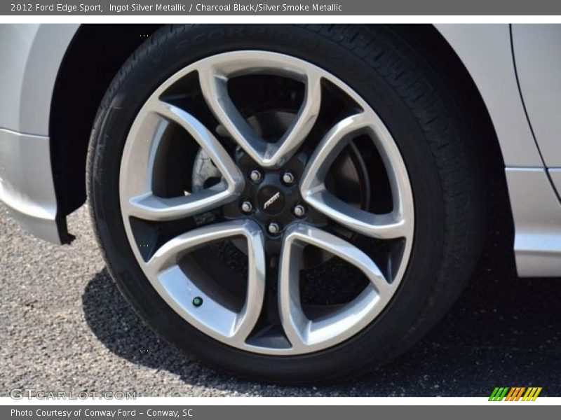 Ingot Silver Metallic / Charcoal Black/Silver Smoke Metallic 2012 Ford Edge Sport