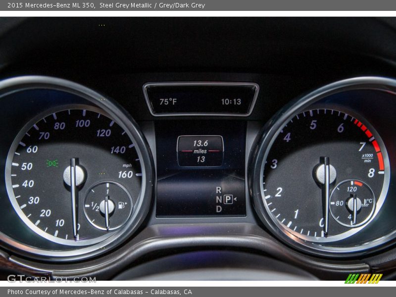 Steel Grey Metallic / Grey/Dark Grey 2015 Mercedes-Benz ML 350