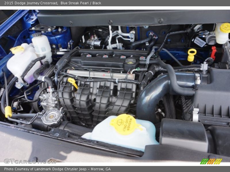 Blue Streak Pearl / Black 2015 Dodge Journey Crossroad