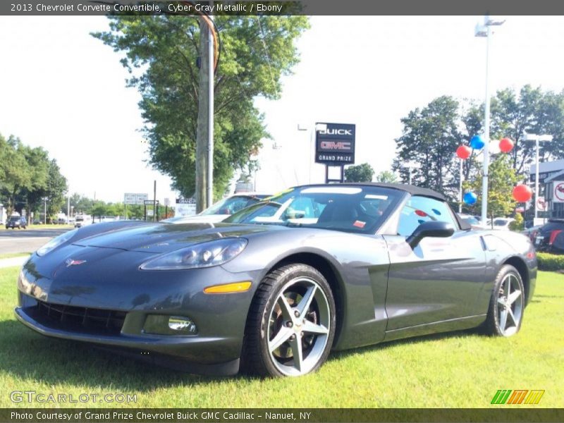 Cyber Gray Metallic / Ebony 2013 Chevrolet Corvette Convertible