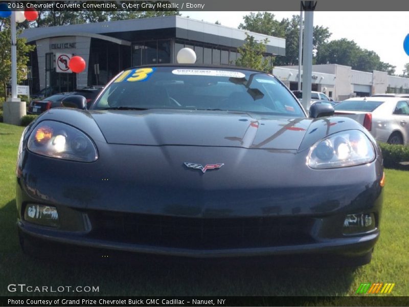 Cyber Gray Metallic / Ebony 2013 Chevrolet Corvette Convertible