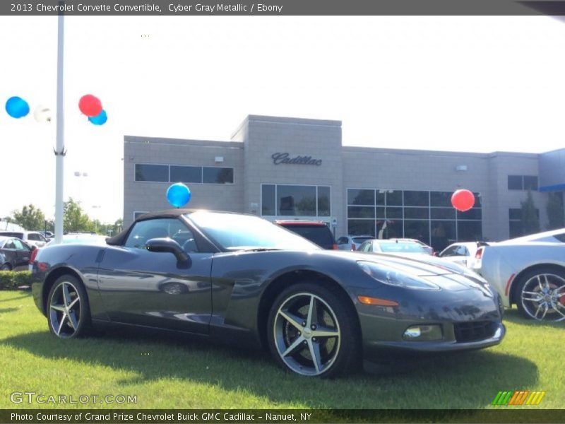 Cyber Gray Metallic / Ebony 2013 Chevrolet Corvette Convertible