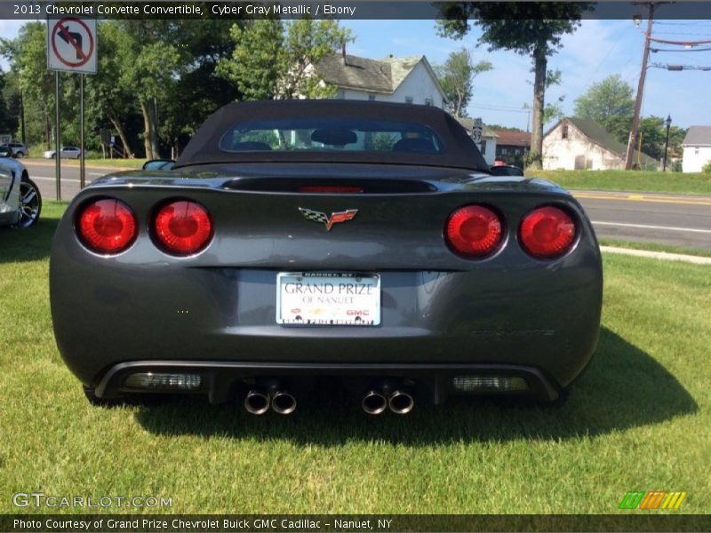 Cyber Gray Metallic / Ebony 2013 Chevrolet Corvette Convertible