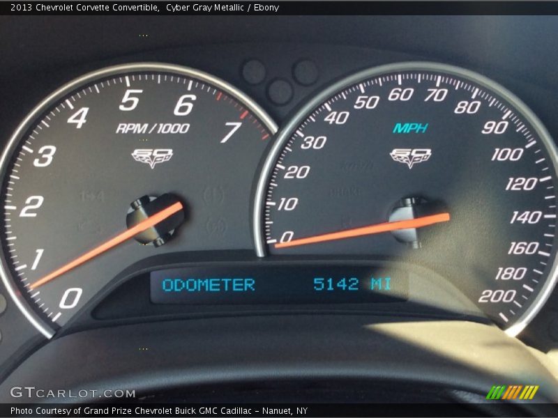 Cyber Gray Metallic / Ebony 2013 Chevrolet Corvette Convertible