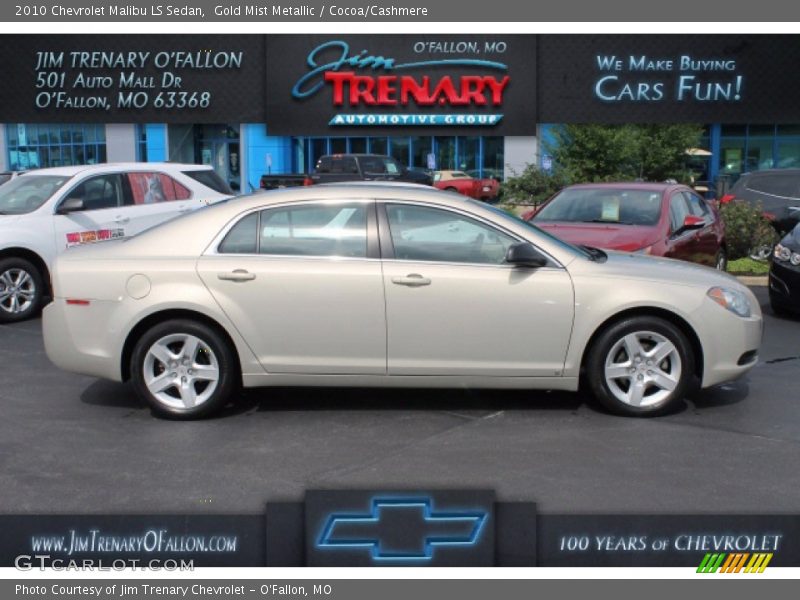 Gold Mist Metallic / Cocoa/Cashmere 2010 Chevrolet Malibu LS Sedan