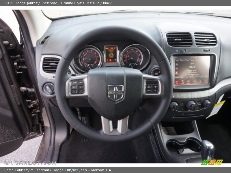 Granite Crystal Metallic / Black 2015 Dodge Journey Crossroad