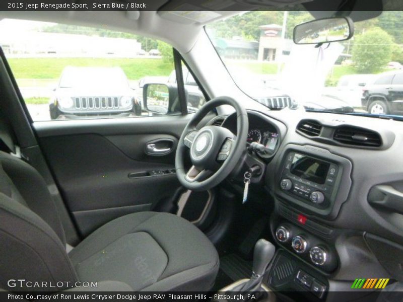 Sierra Blue / Black 2015 Jeep Renegade Sport