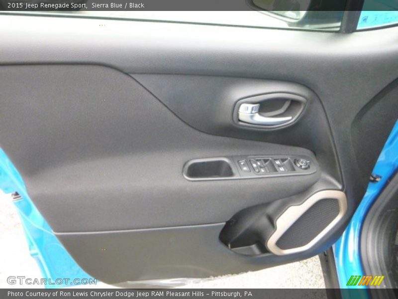 Sierra Blue / Black 2015 Jeep Renegade Sport