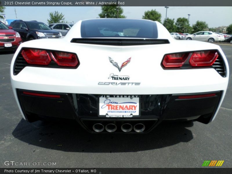 Arctic White / Adrenaline Red 2015 Chevrolet Corvette Stingray Coupe