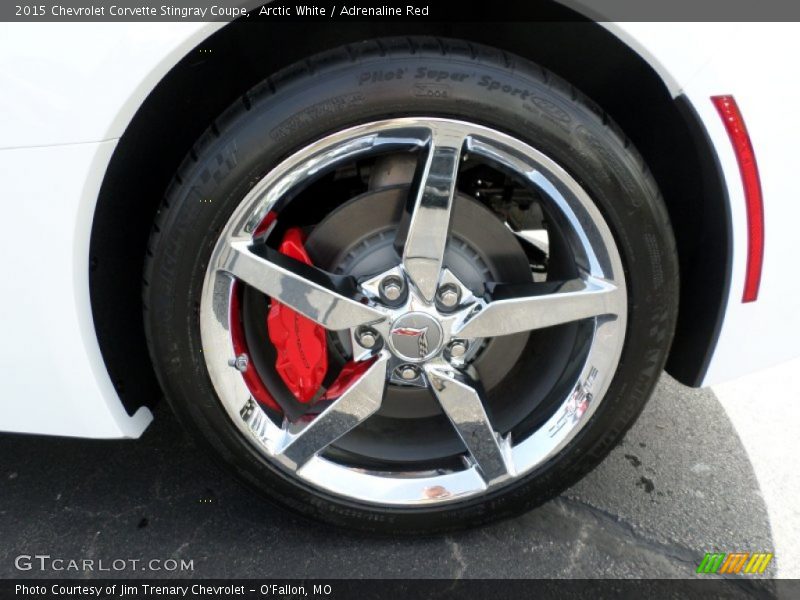 Arctic White / Adrenaline Red 2015 Chevrolet Corvette Stingray Coupe