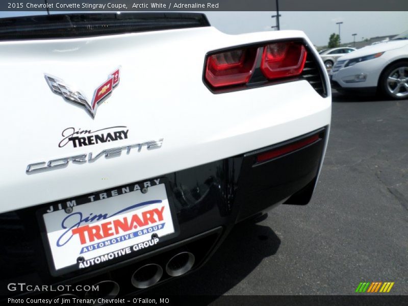 Arctic White / Adrenaline Red 2015 Chevrolet Corvette Stingray Coupe