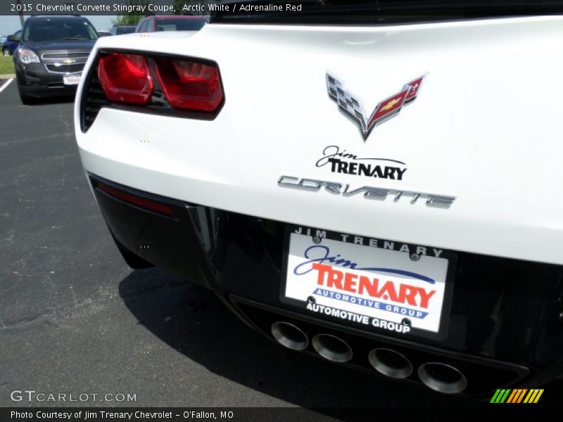 Arctic White / Adrenaline Red 2015 Chevrolet Corvette Stingray Coupe