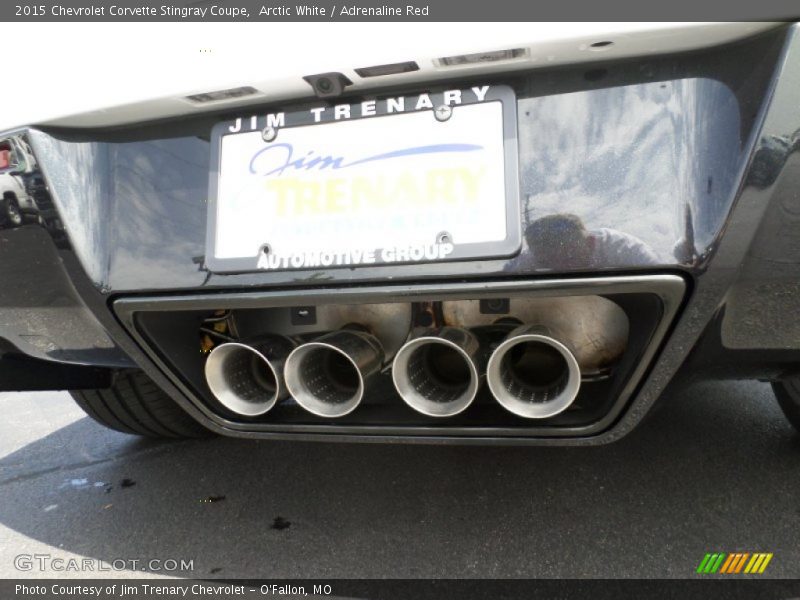 Arctic White / Adrenaline Red 2015 Chevrolet Corvette Stingray Coupe
