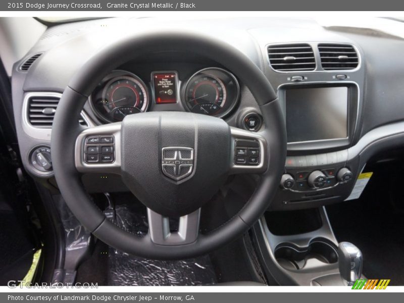 Granite Crystal Metallic / Black 2015 Dodge Journey Crossroad