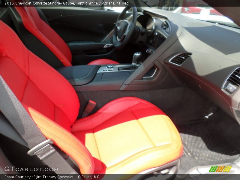Arctic White / Adrenaline Red 2015 Chevrolet Corvette Stingray Coupe