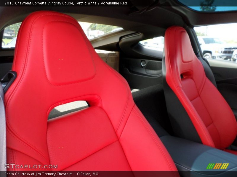 Arctic White / Adrenaline Red 2015 Chevrolet Corvette Stingray Coupe