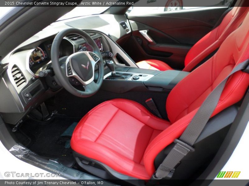 Adrenaline Red Interior - 2015 Corvette Stingray Coupe 