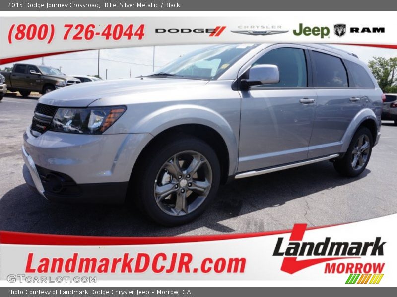 Billet Silver Metallic / Black 2015 Dodge Journey Crossroad