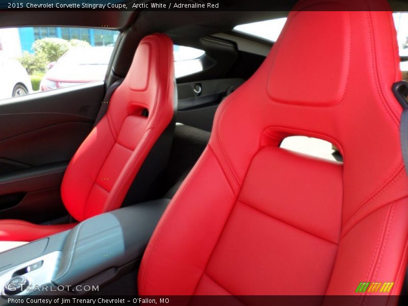 Arctic White / Adrenaline Red 2015 Chevrolet Corvette Stingray Coupe