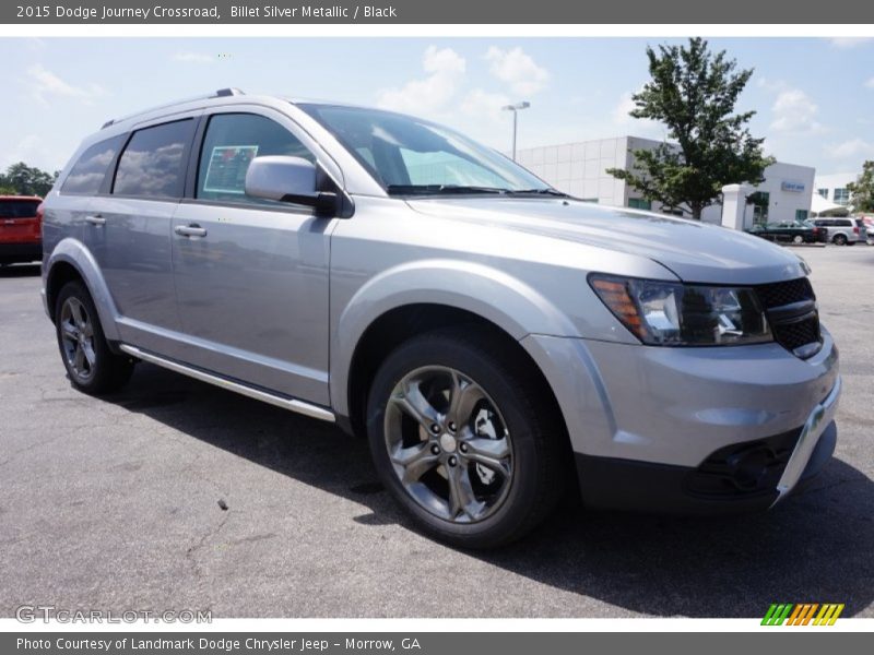 Billet Silver Metallic / Black 2015 Dodge Journey Crossroad