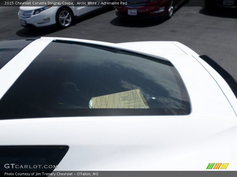 Arctic White / Adrenaline Red 2015 Chevrolet Corvette Stingray Coupe