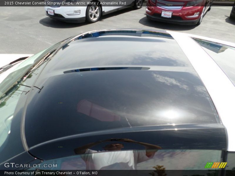 Arctic White / Adrenaline Red 2015 Chevrolet Corvette Stingray Coupe