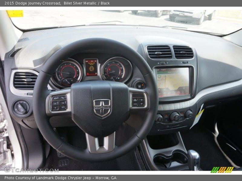 Billet Silver Metallic / Black 2015 Dodge Journey Crossroad