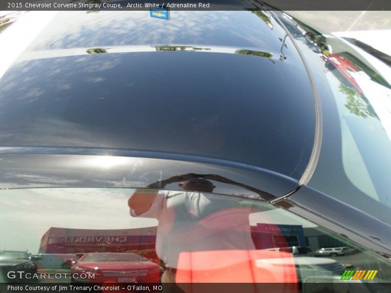 Arctic White / Adrenaline Red 2015 Chevrolet Corvette Stingray Coupe