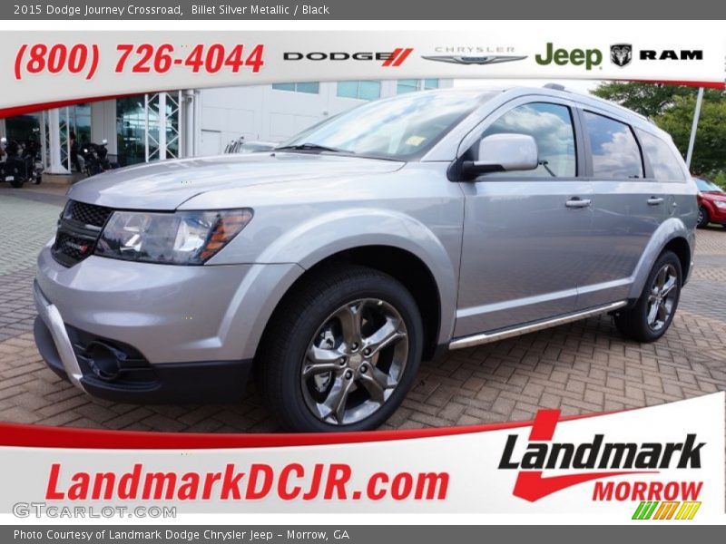 Billet Silver Metallic / Black 2015 Dodge Journey Crossroad