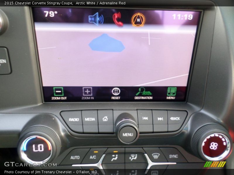 Arctic White / Adrenaline Red 2015 Chevrolet Corvette Stingray Coupe