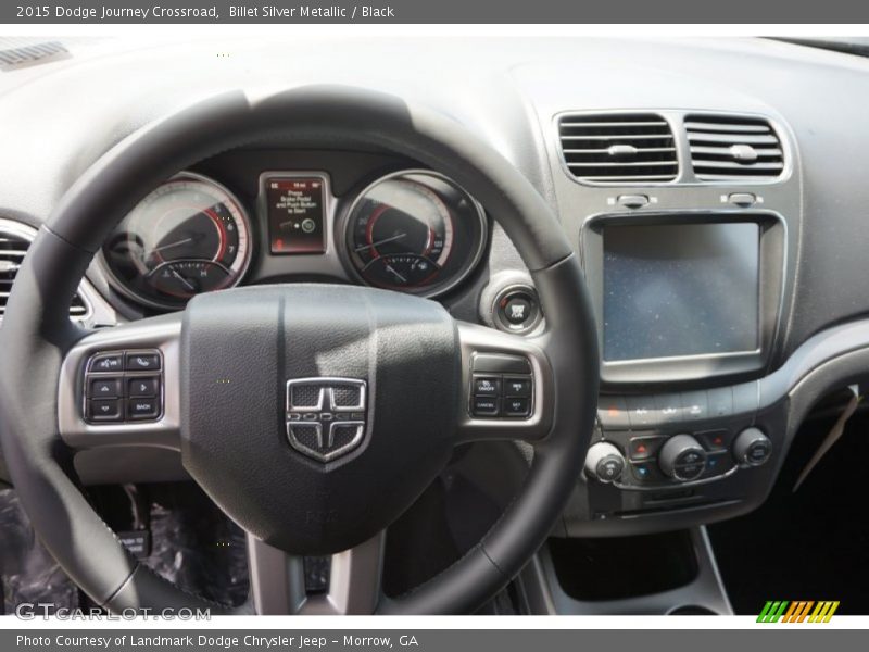 Billet Silver Metallic / Black 2015 Dodge Journey Crossroad