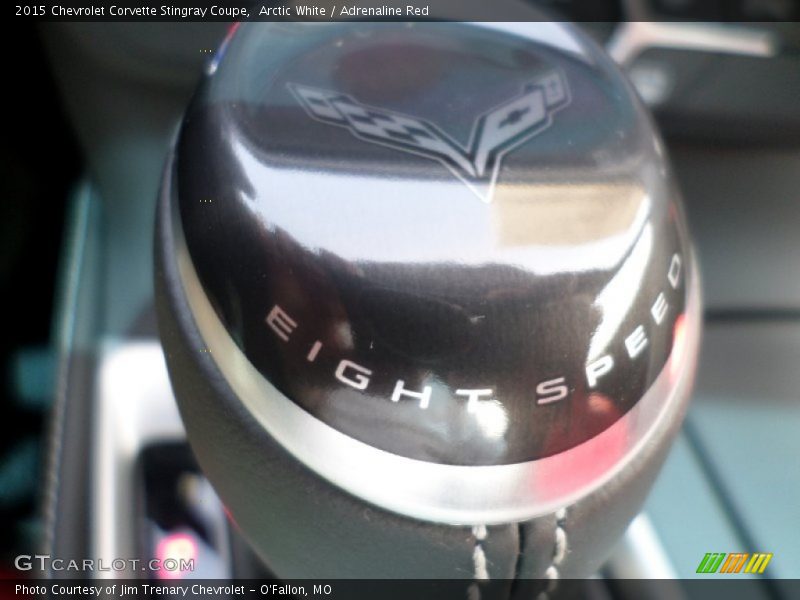 Arctic White / Adrenaline Red 2015 Chevrolet Corvette Stingray Coupe