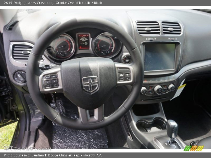 Granite Crystal Metallic / Black 2015 Dodge Journey Crossroad