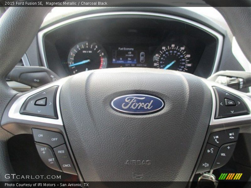 Magnetic Metallic / Charcoal Black 2015 Ford Fusion SE