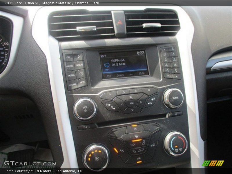 Magnetic Metallic / Charcoal Black 2015 Ford Fusion SE