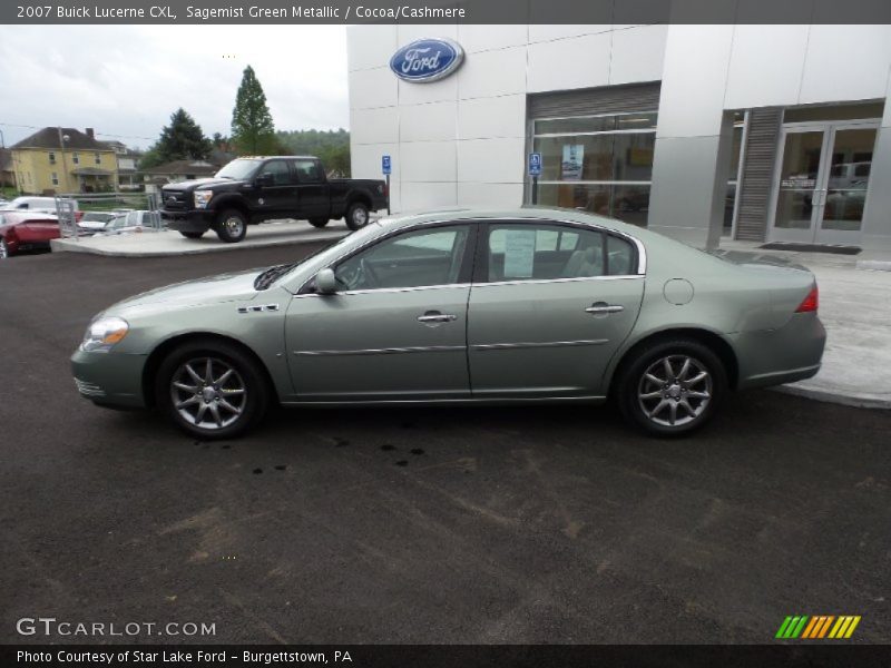 Sagemist Green Metallic / Cocoa/Cashmere 2007 Buick Lucerne CXL