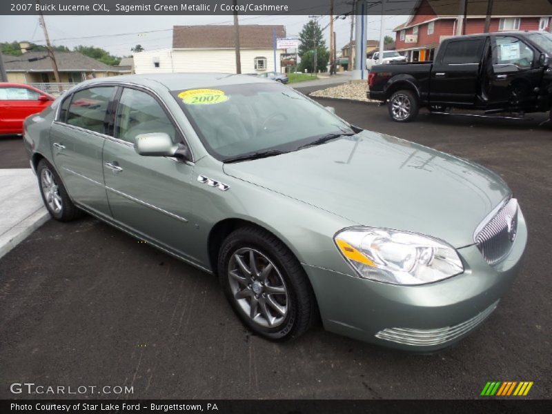 Sagemist Green Metallic / Cocoa/Cashmere 2007 Buick Lucerne CXL