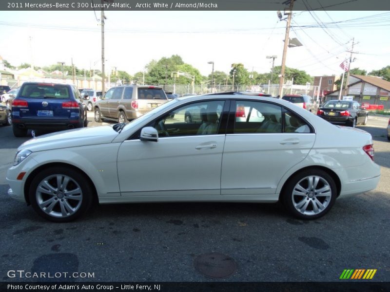 Arctic White / Almond/Mocha 2011 Mercedes-Benz C 300 Luxury 4Matic