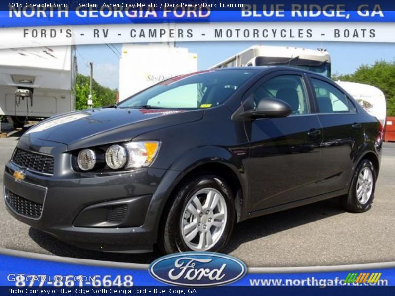 Ashen Gray Metallic / Dark Pewter/Dark Titanium 2015 Chevrolet Sonic LT Sedan